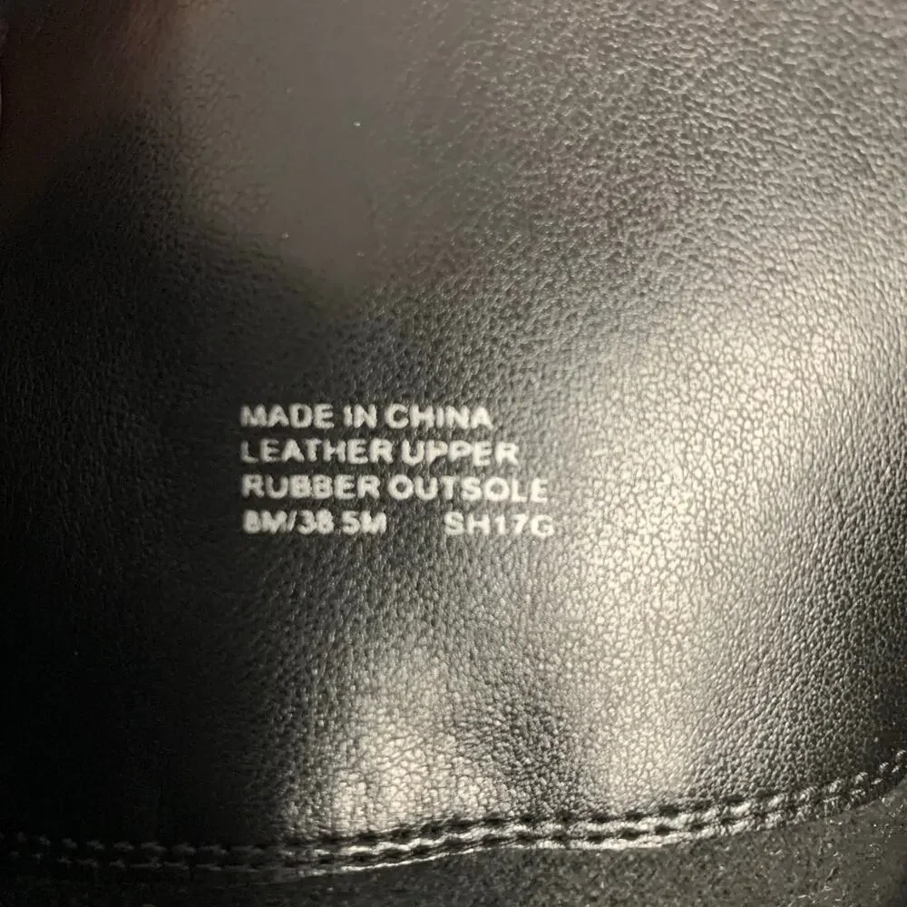 Michael Kors Black Leather Maisie Boots Size 8 - Picture 10 of 10